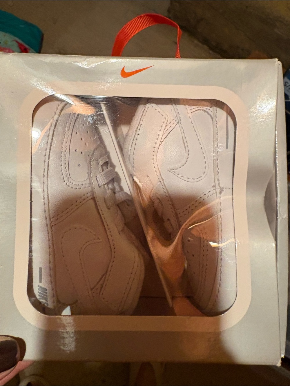 Nike Baby White Leather Sneaker